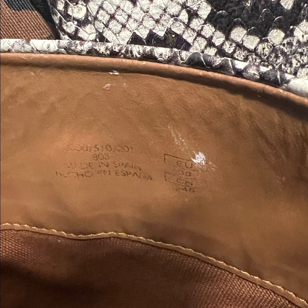 Zara snake print boots Size 7.5 - Picture 10 of 12